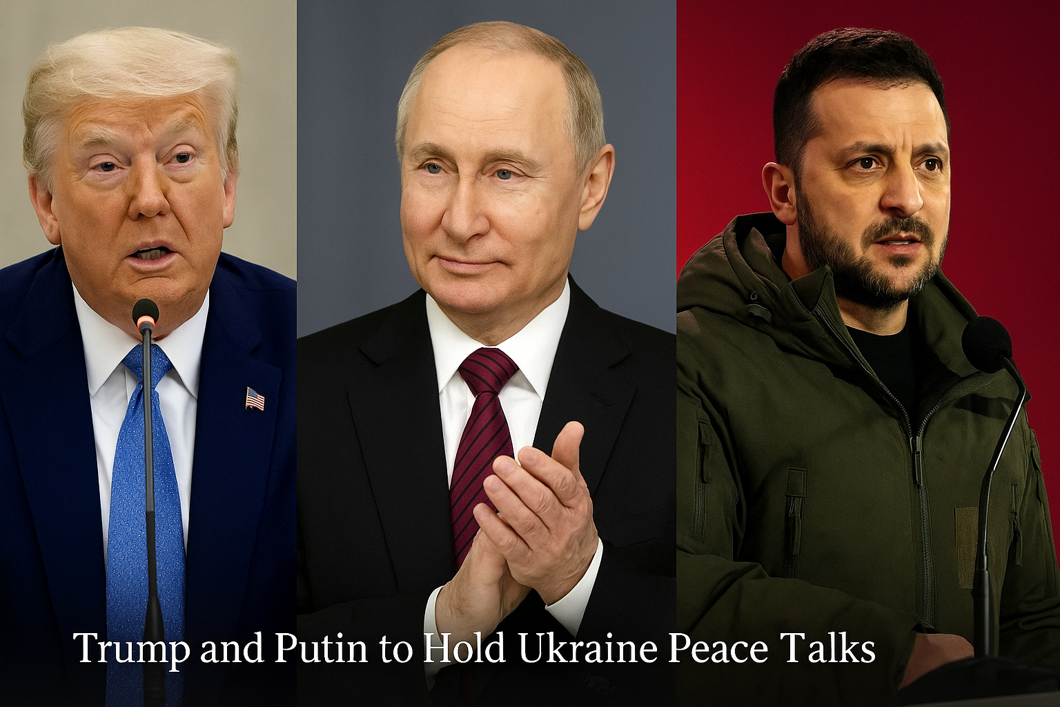 US President Donald Trump and Russian President Vladimir Putin ahead of their planned Alaska meeting to discuss Ukraine peace talks on August 15, 2025.