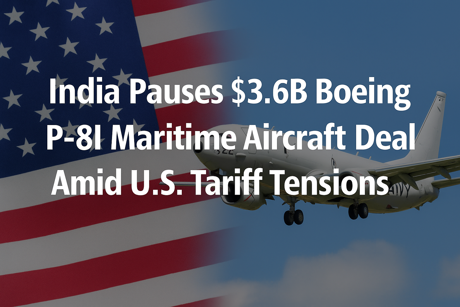 Indian Navy Boeing P-8I aircraft on runway